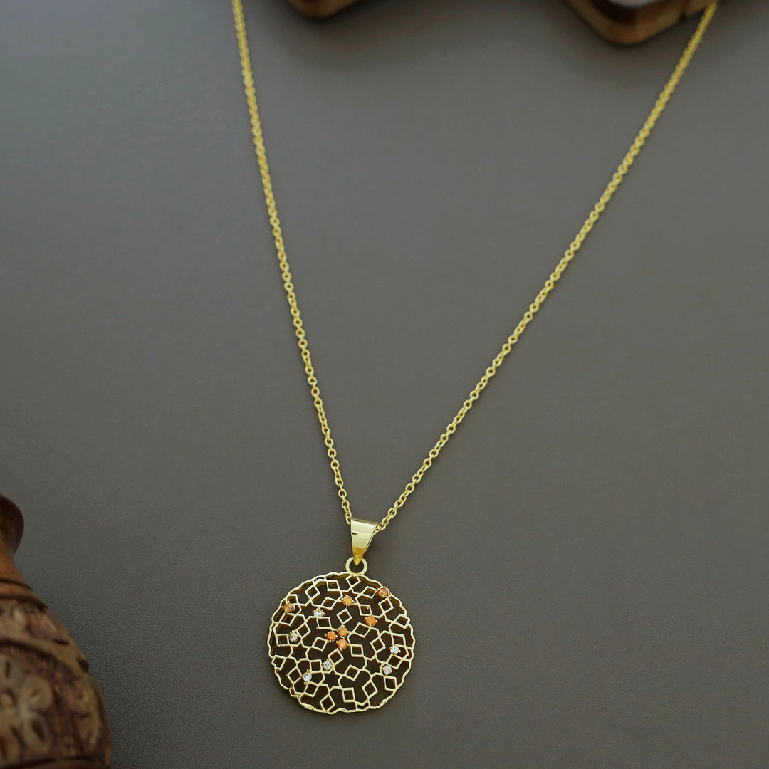 Keima Golden Circle Pendant Neckpiece