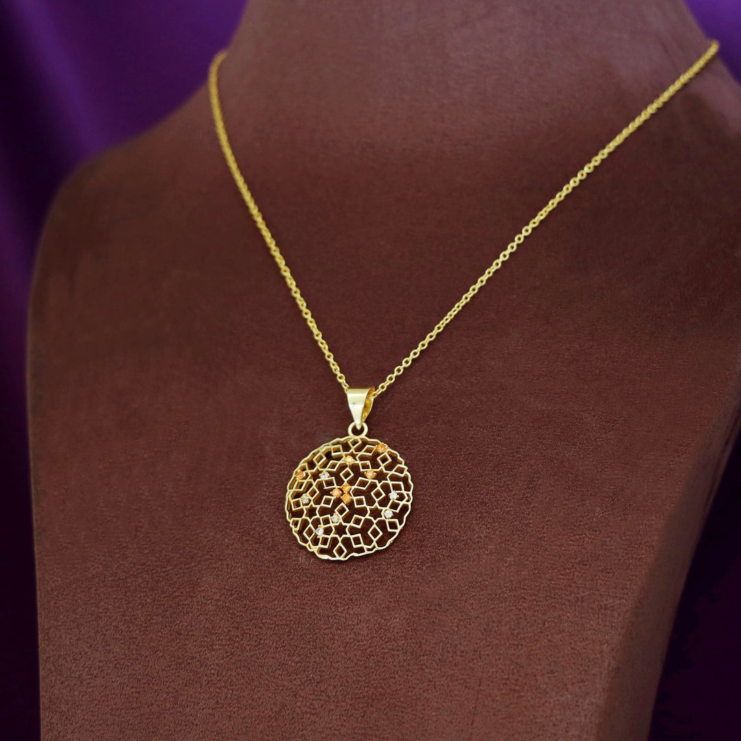 Keima Golden Circle Pendant Neckpiece