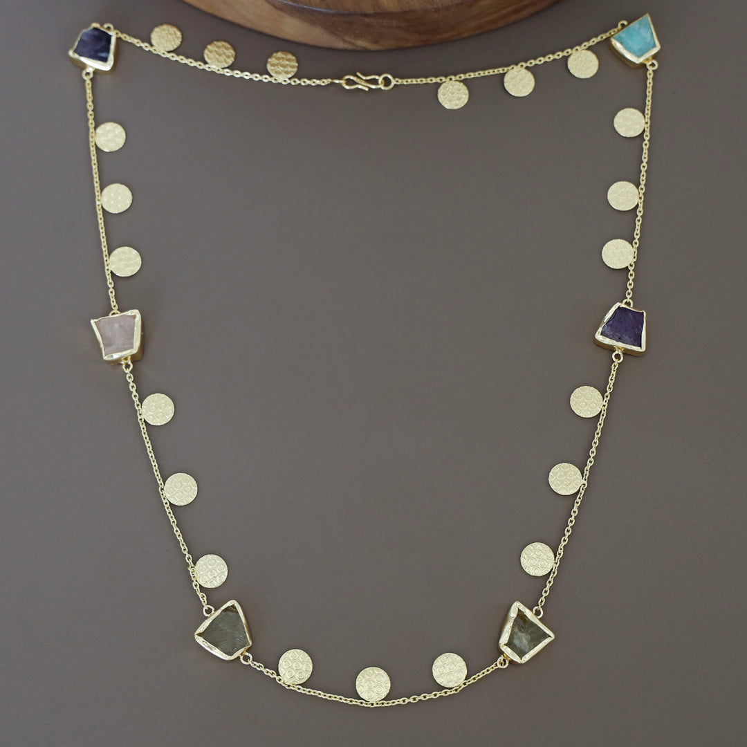 Aarna 6 Raw Stone Long Neckpiece