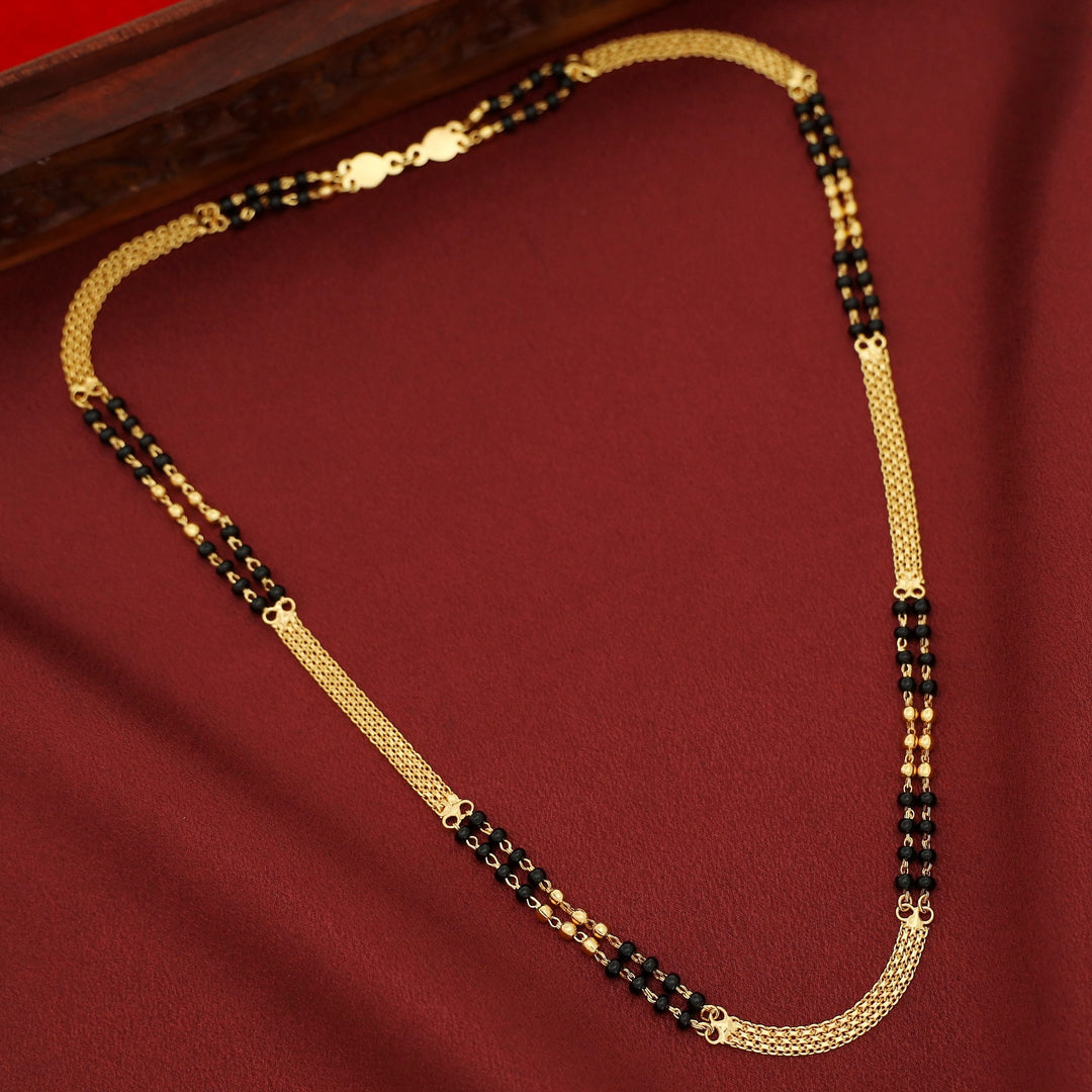 Aarvika Beaded Golden Ball Long Neckpiece