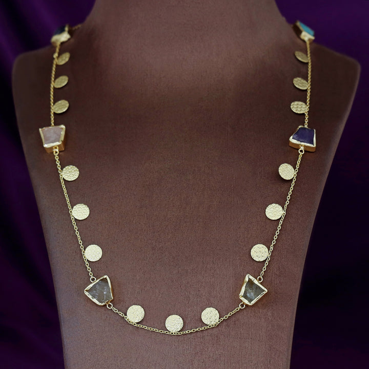 Aarna 6 Raw Stone Long Neckpiece