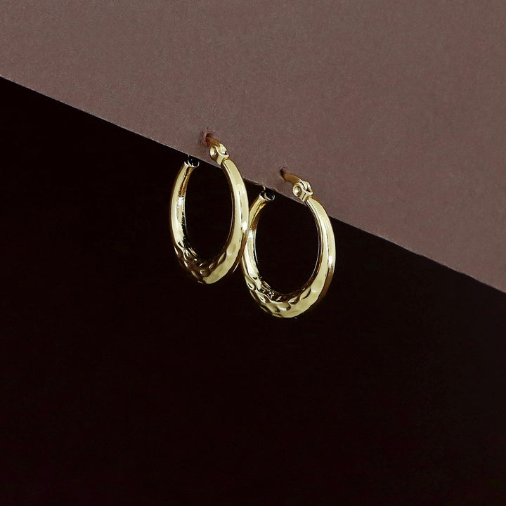 Rajvi Golden Hoop Earring