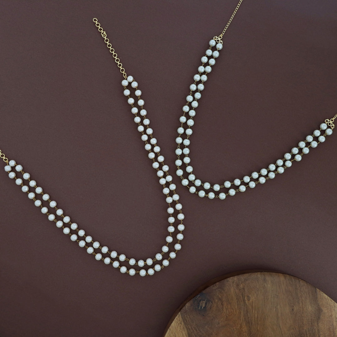 Nyla Two Layer Pearl Neckpiece