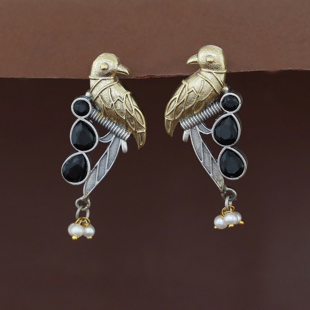 Devanya Falcon Drop Pearl Earring