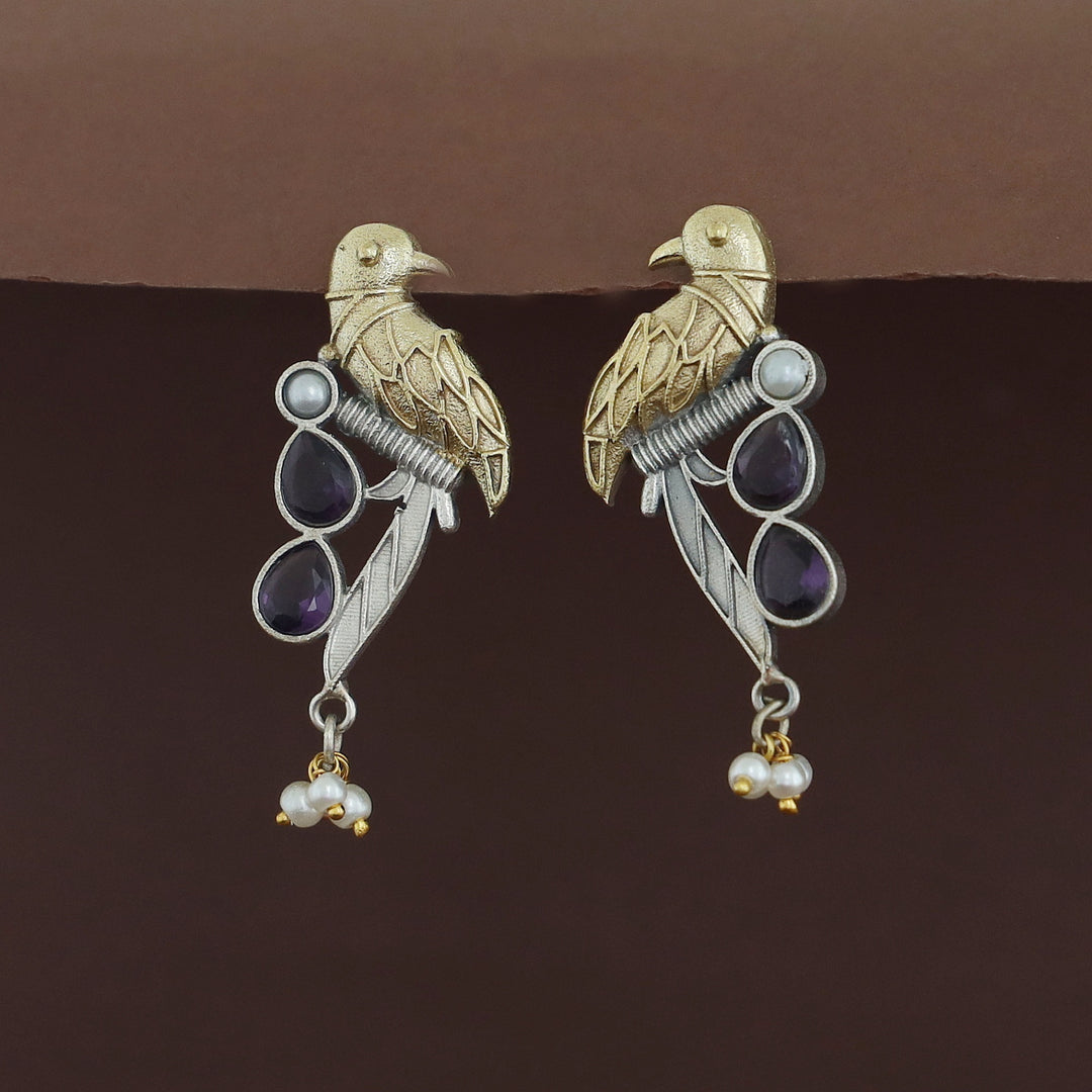 Devanya Falcon Drop Pearl Earring