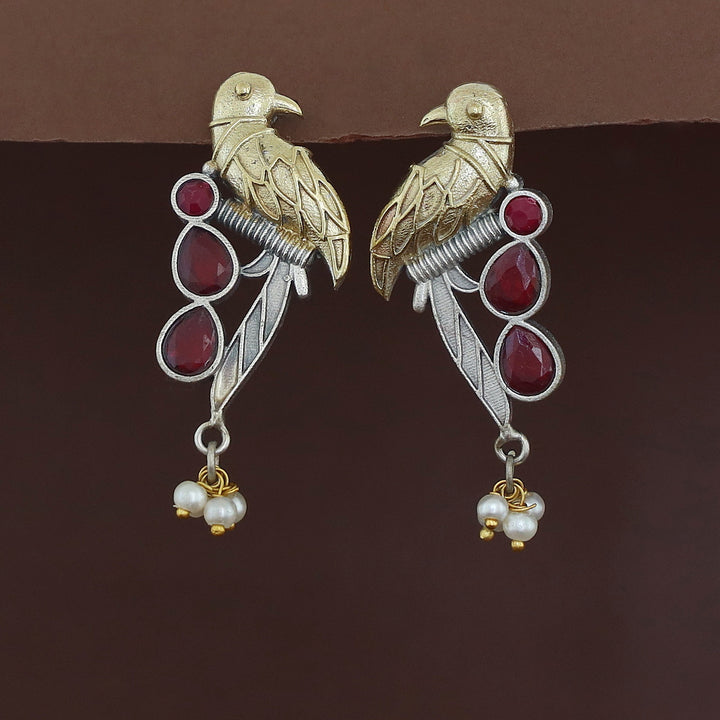Devanya Falcon Drop Pearl Earring