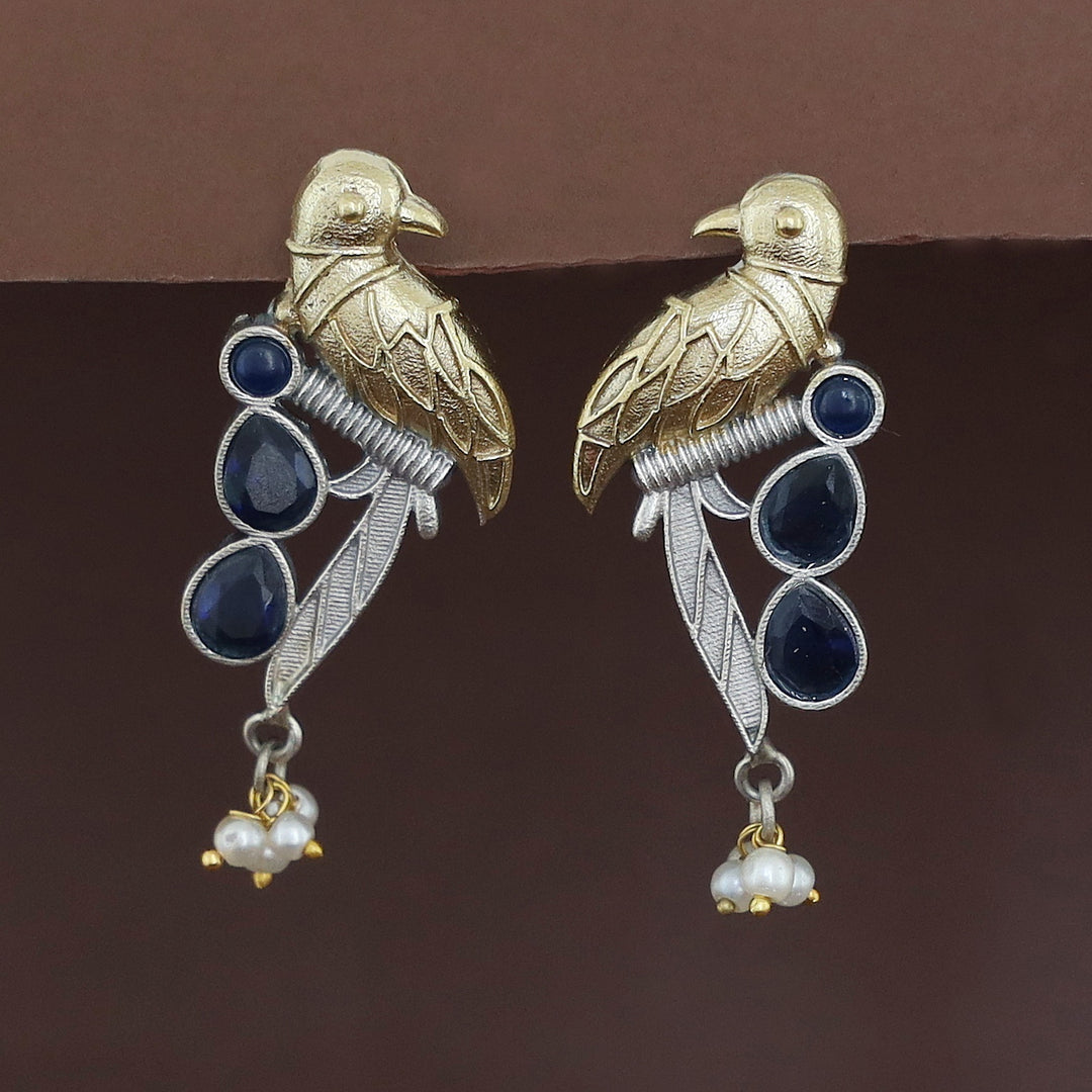 Devanya Falcon Drop Pearl Earring