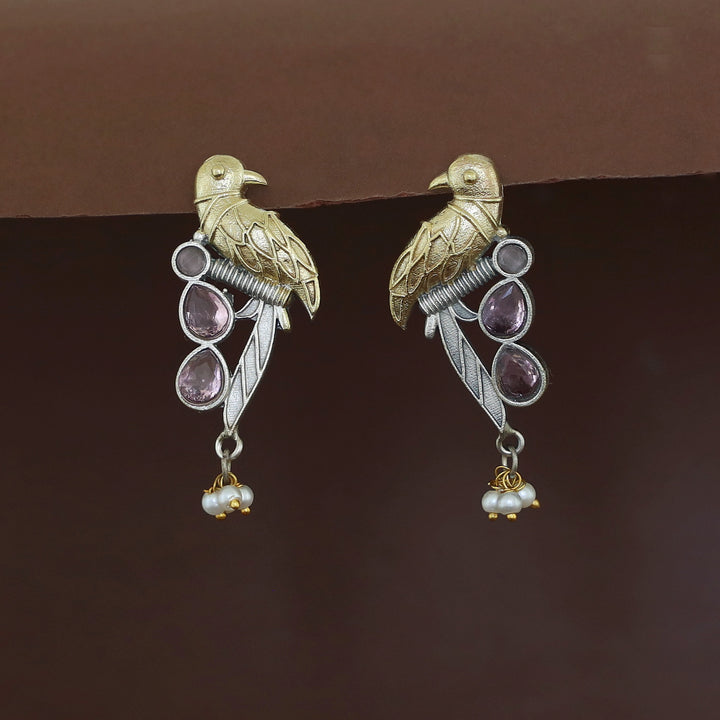 Devanya Falcon Drop Pearl Earring