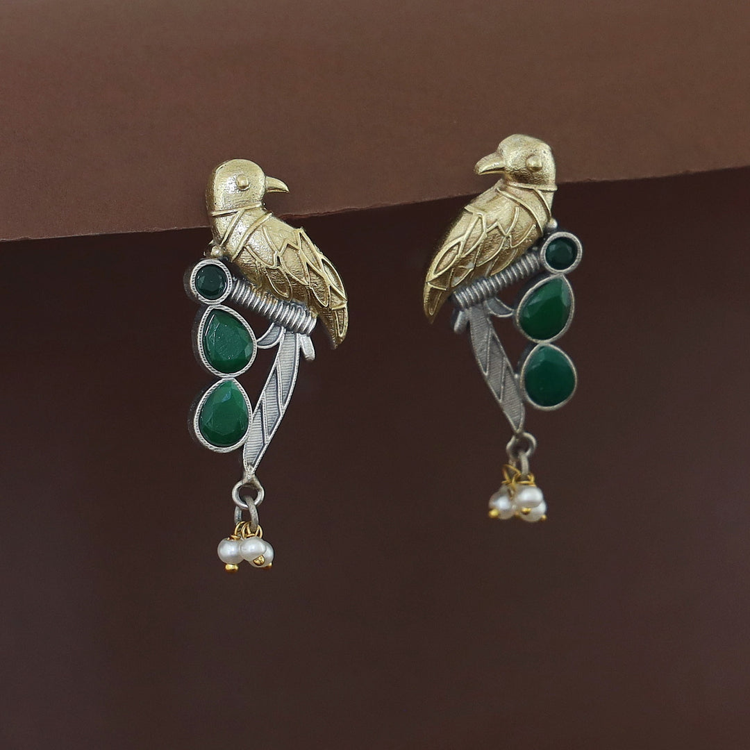 Devanya Falcon Drop Pearl Earring