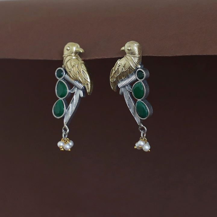 Devanya Falcon Drop Pearl Earring