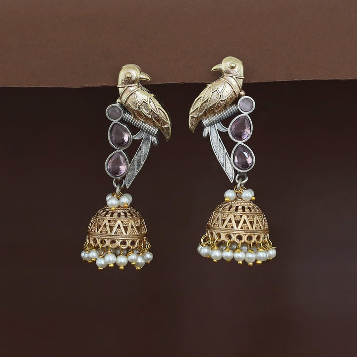 Devanya Falcon Jhumka Pearl Earring