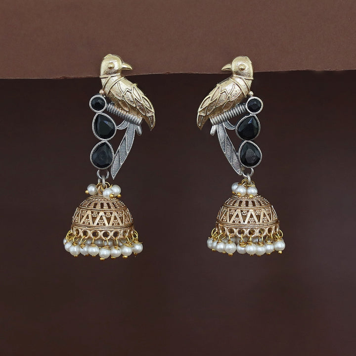 Devanya Falcon Jhumka Pearl Earring