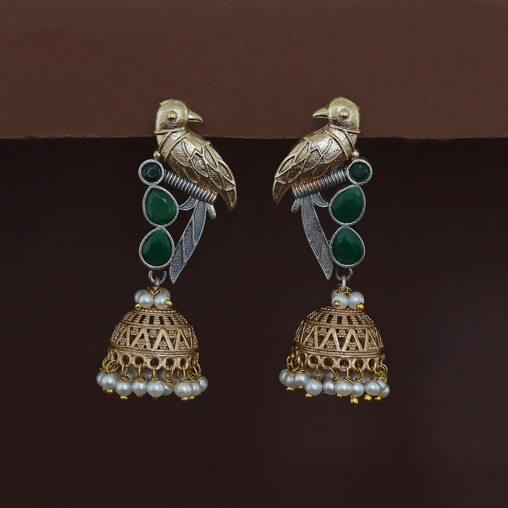 Devanya Falcon Jhumka Pearl Earring