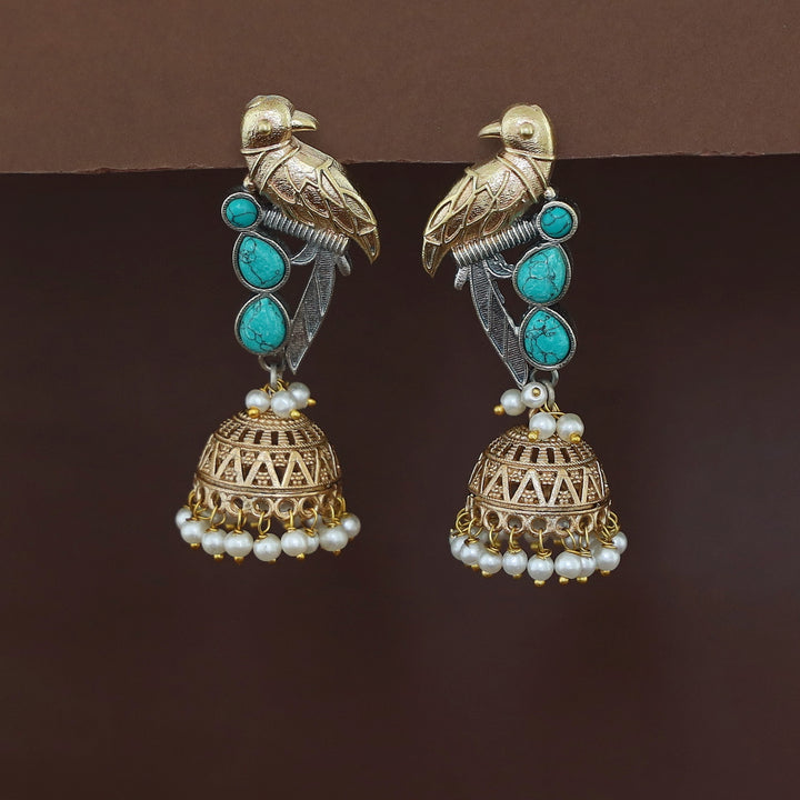 Devanya Falcon Jhumka Pearl Earring