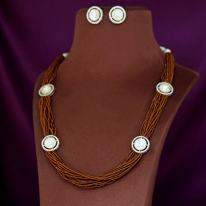 Nishtha Polki Kundan Neckpiece With Earring