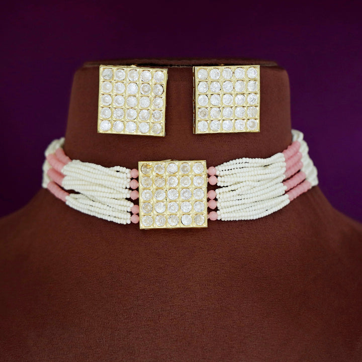 Sreebala Choker With Square Stud