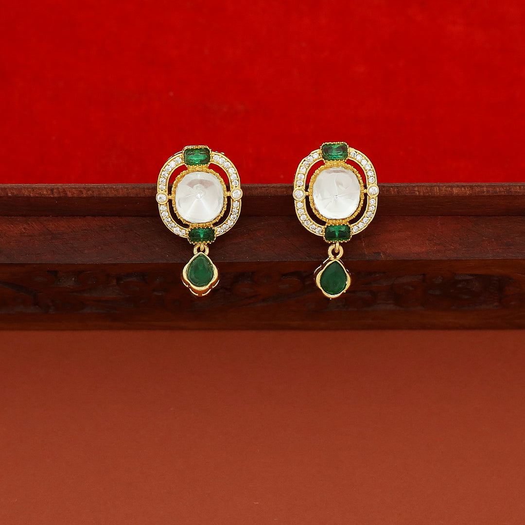 Premium Charmee 7 Kundan Drop Choker With Earring