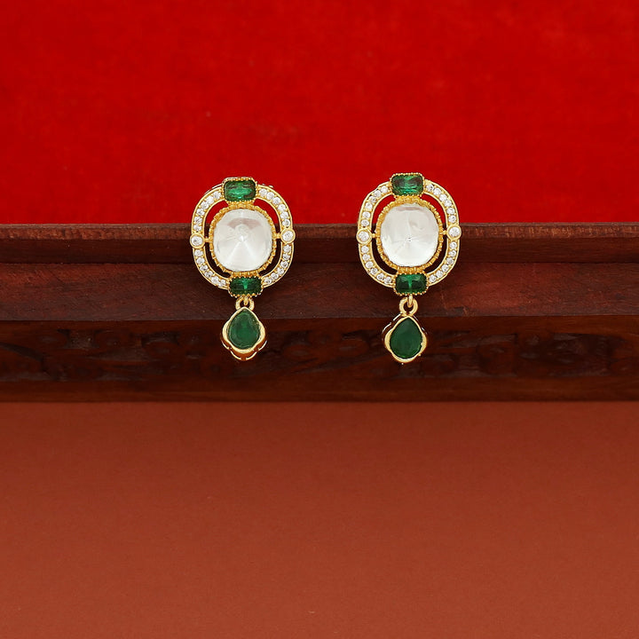 Premium Charmee 7 Kundan Drop Choker With Earring