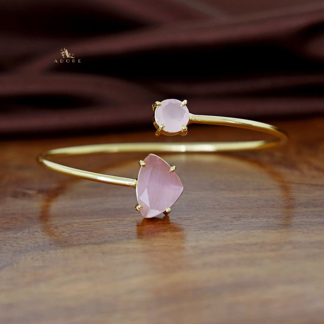 Alaina Golden Two Glossy Claw Bangle