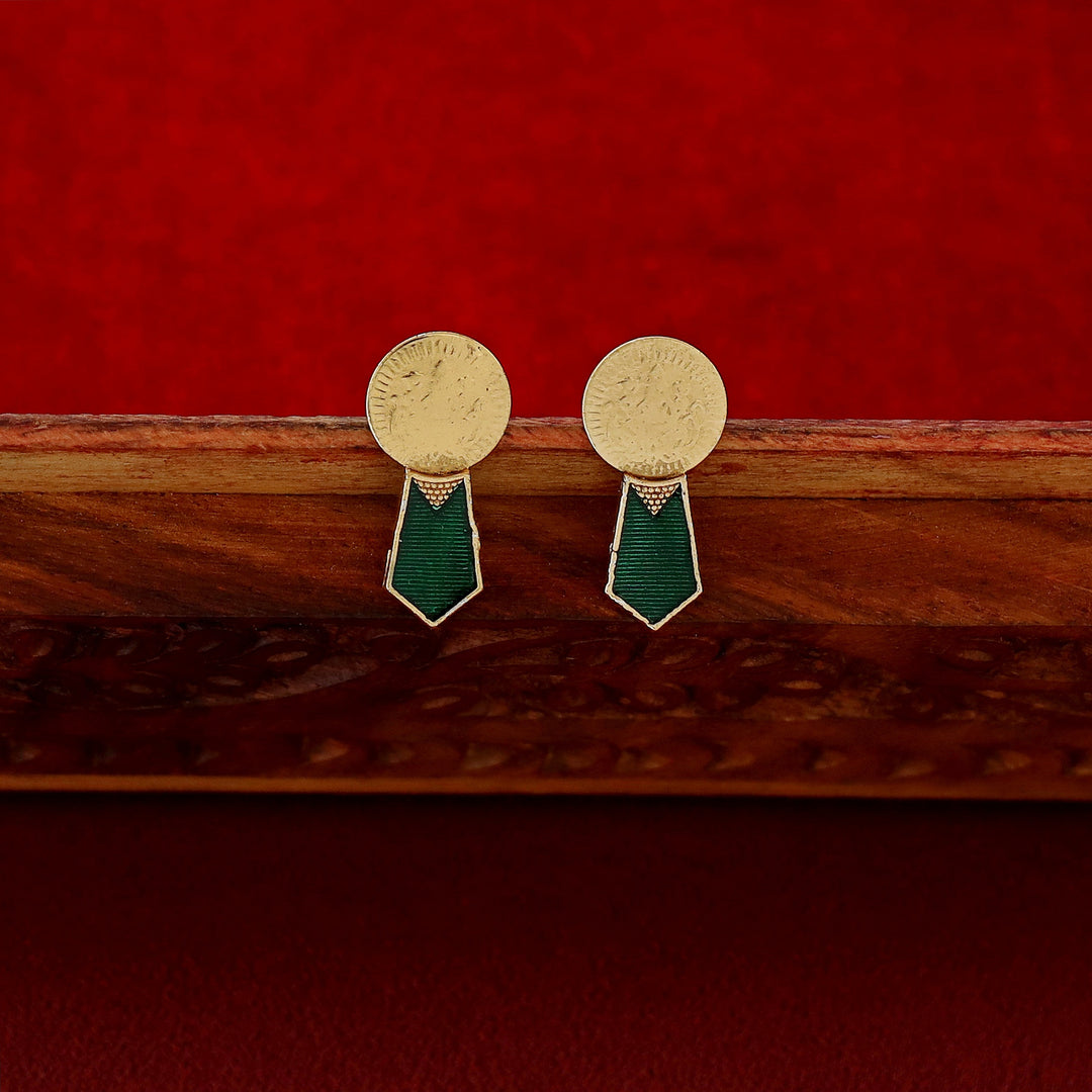 Sridha 2 Layer Kashi Palakka Enamel Choker With Earring