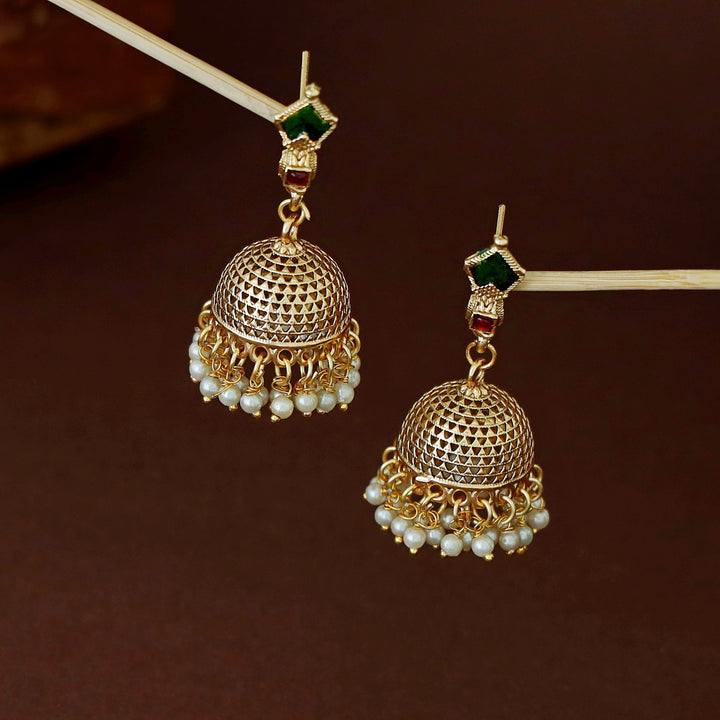 Tanika Palakka Pearl Jhumka