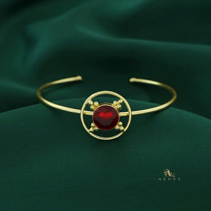 Golden Circle Dotted Glossy Bangle