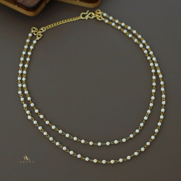 Carly 2 Layer Pearl Short Neckpiece