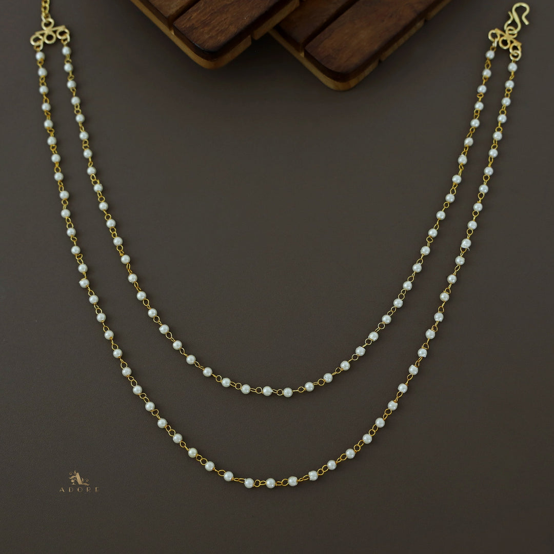 Carly 2 Layer Pearl Short Neckpiece