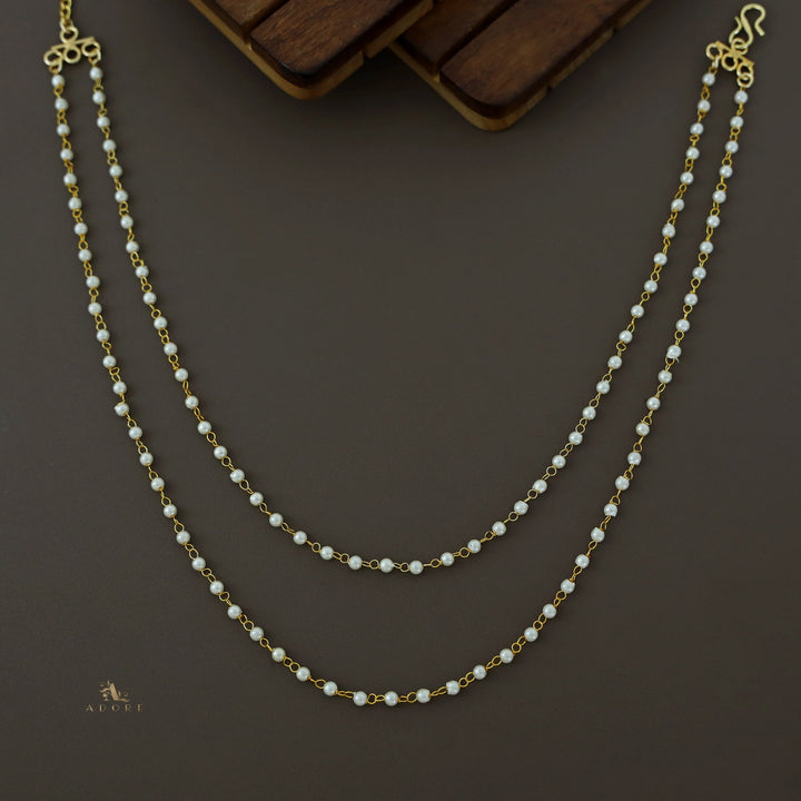 Carly 2 Layer Pearl Short Neckpiece