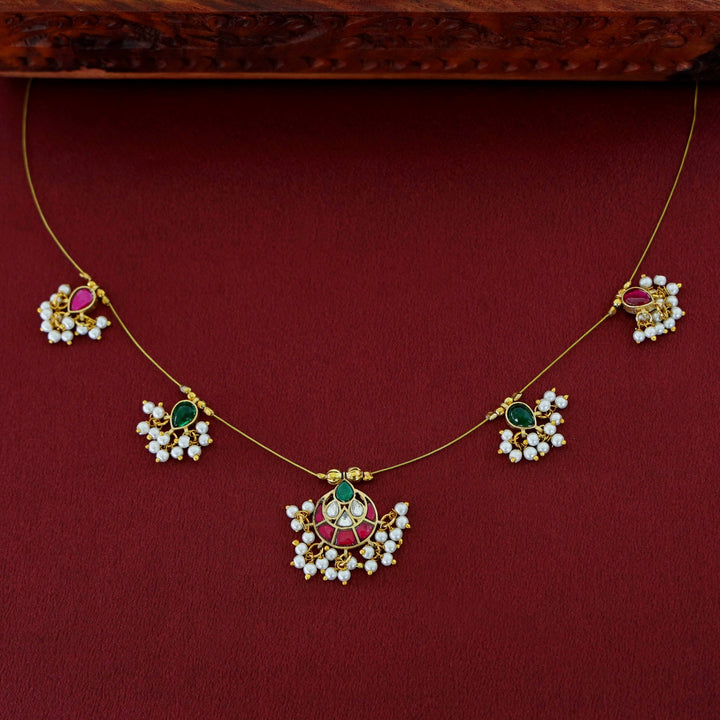 Trayi Jadau Kundan String Neckpiece