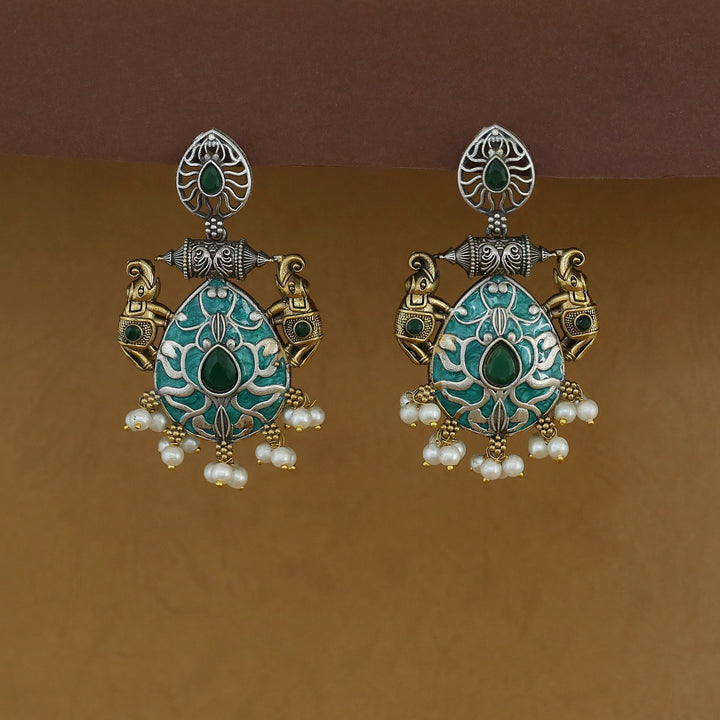 Vaishakhi Airavat Drop Pearl Earring