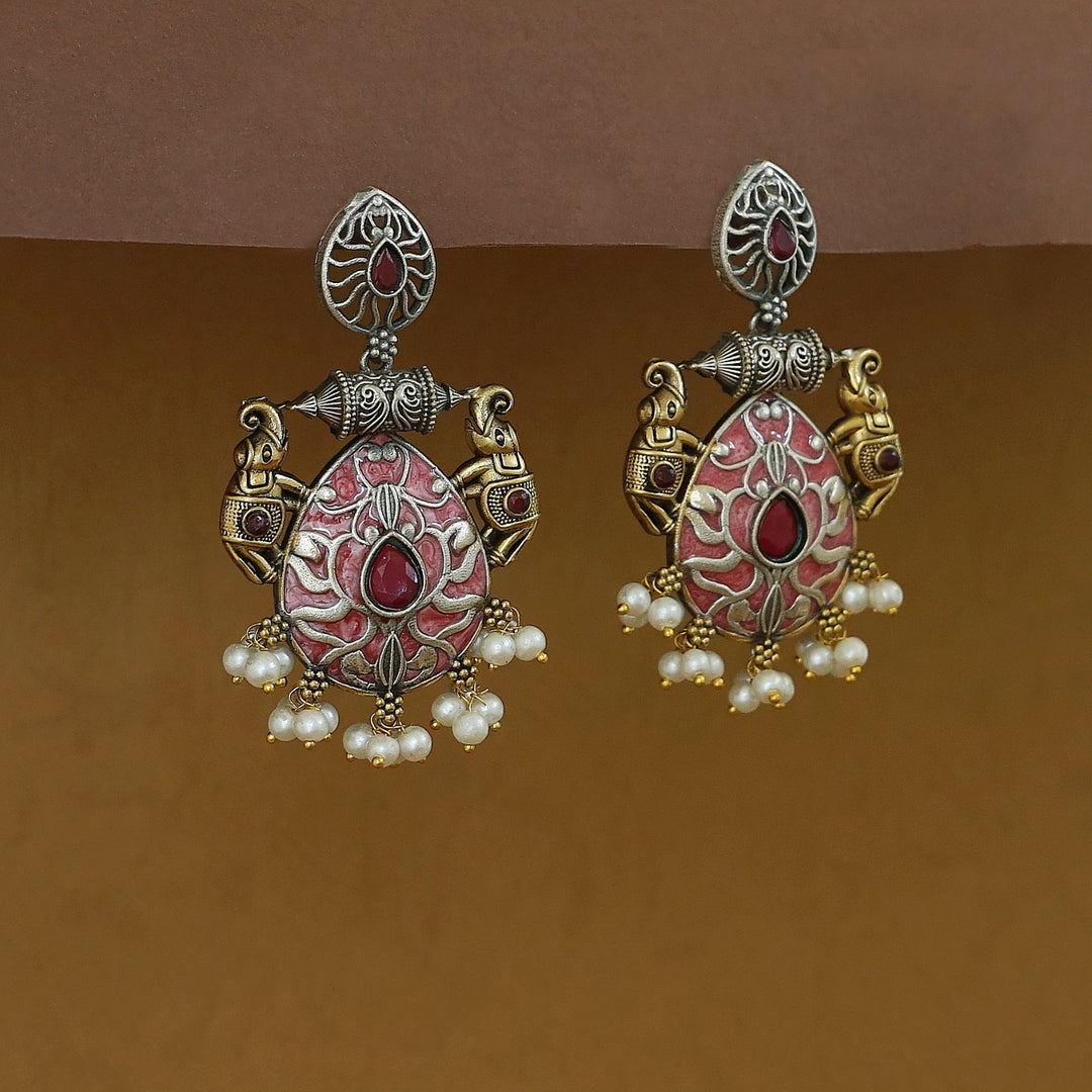 Vaishakhi Airavat Drop Pearl Earring
