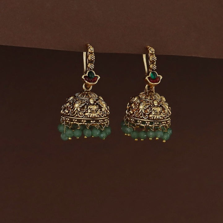 Lakshmi Airavat Beaded Jhumka Drop