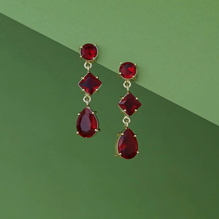 Tri Shape Glossy Hermia Earring