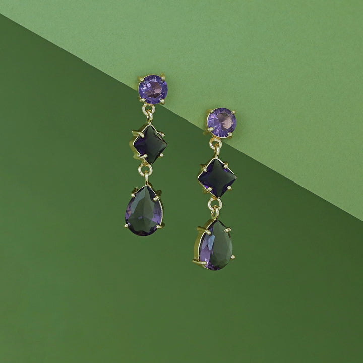 Tri Shape Glossy Hermia Earring