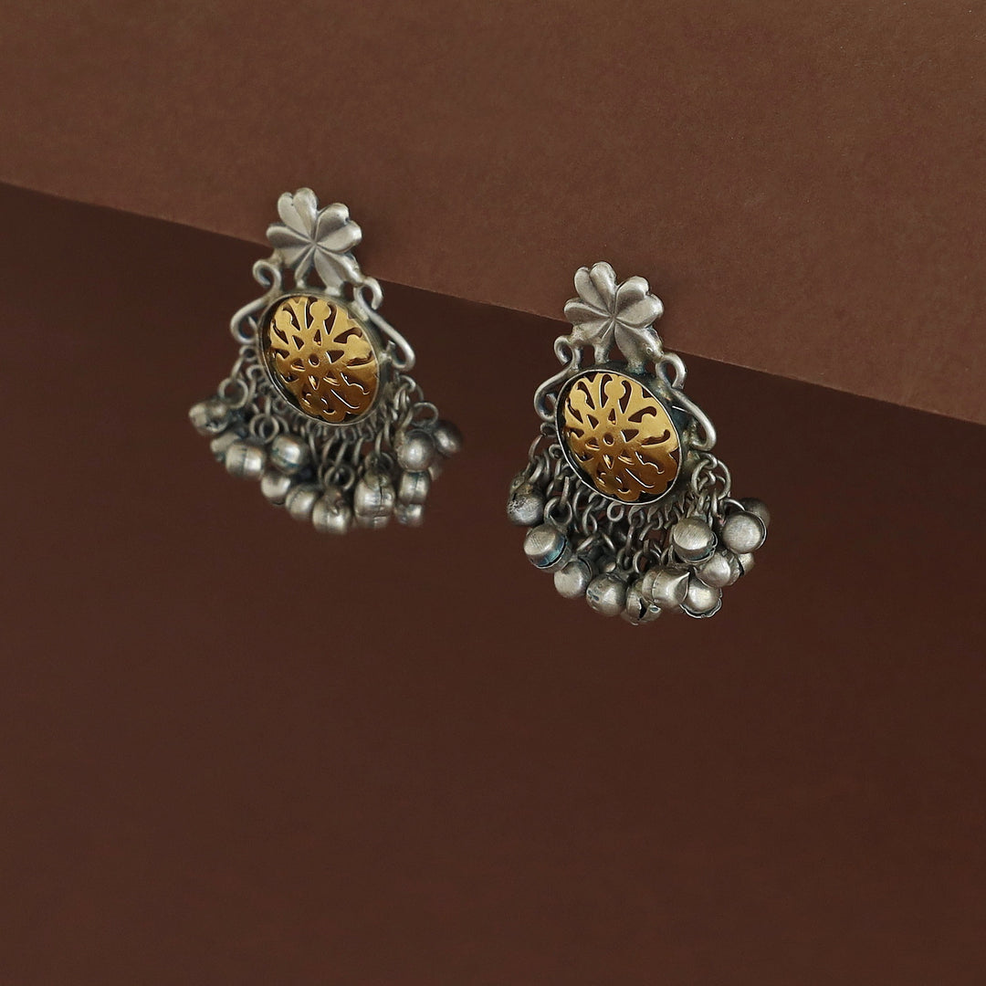 Gandhali Circle Cluster Ghungroo Earring