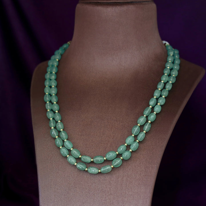 2 Layer Onyx Savakshi Neckpiece