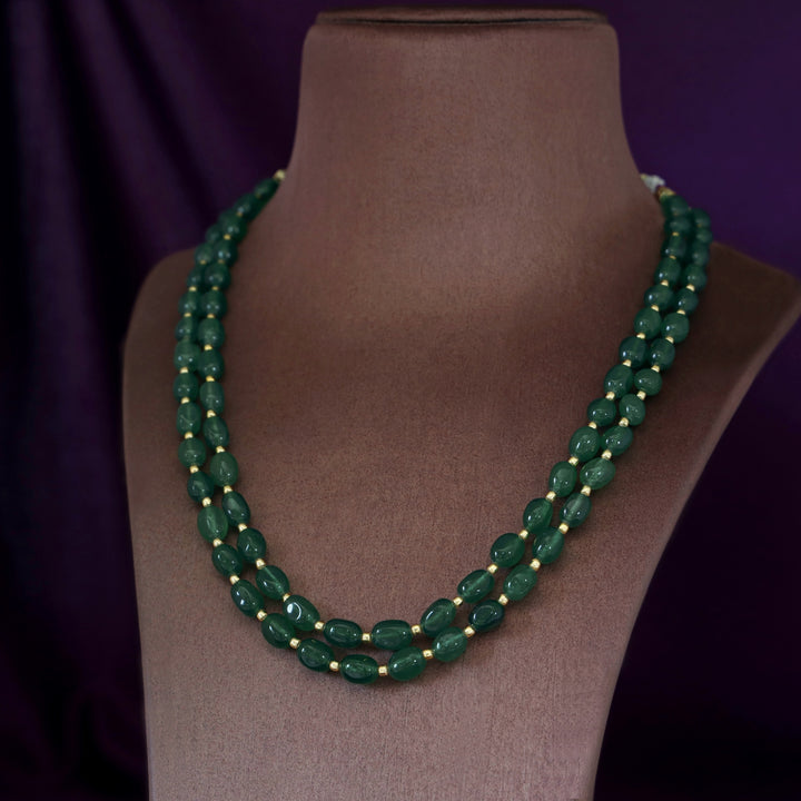 2 Layer Onyx Savakshi Neckpiece