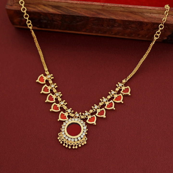 Jahnavi Gold Plated Kerala Palakka Neckpiece