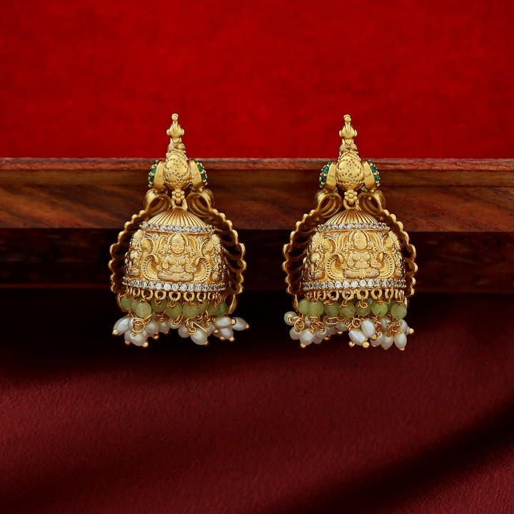 Peacock Pearl Jhumka
