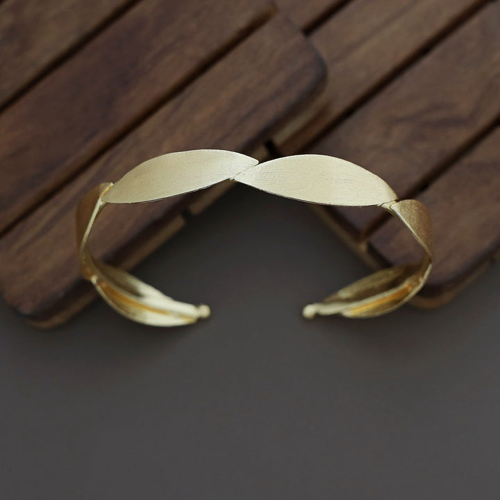 Alvina Golden Ellipse Bangle