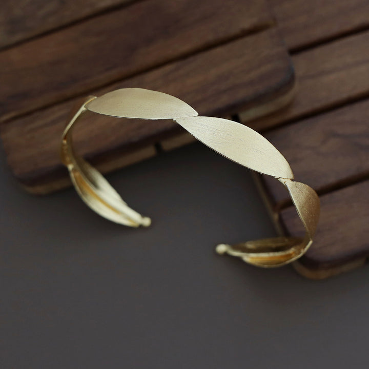 Alvina Golden Ellipse Bangle