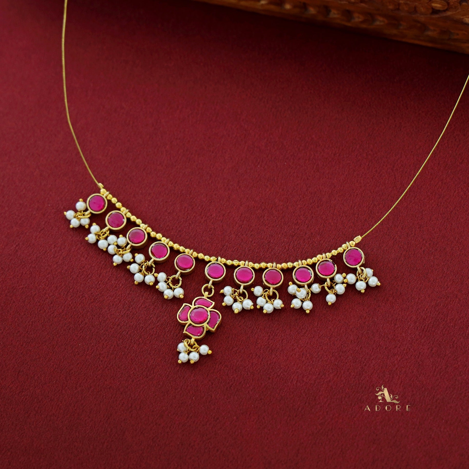 Zilpah Jadau Kundan String Neckpiece – Adore By Priyanka