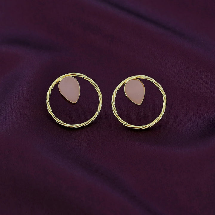 Spiral Pear Earring