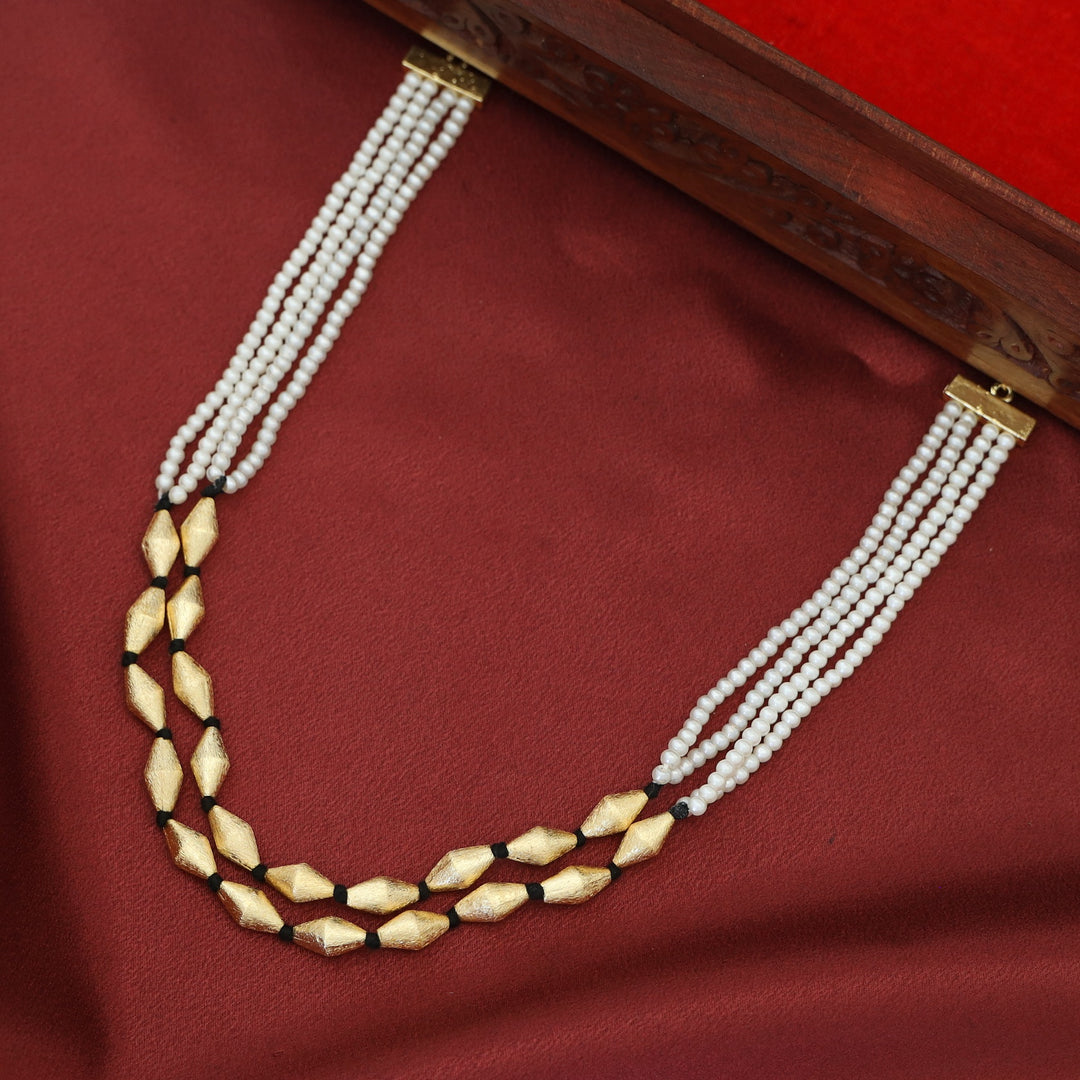 Haadiyaa 2 Layer Pearl Neckpiece