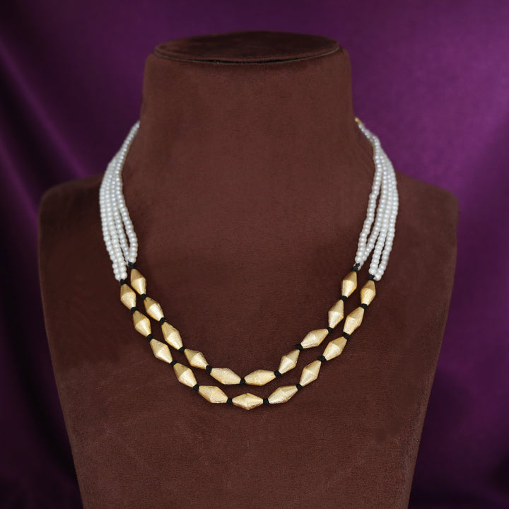 Haadiyaa 2 Layer Pearl Neckpiece