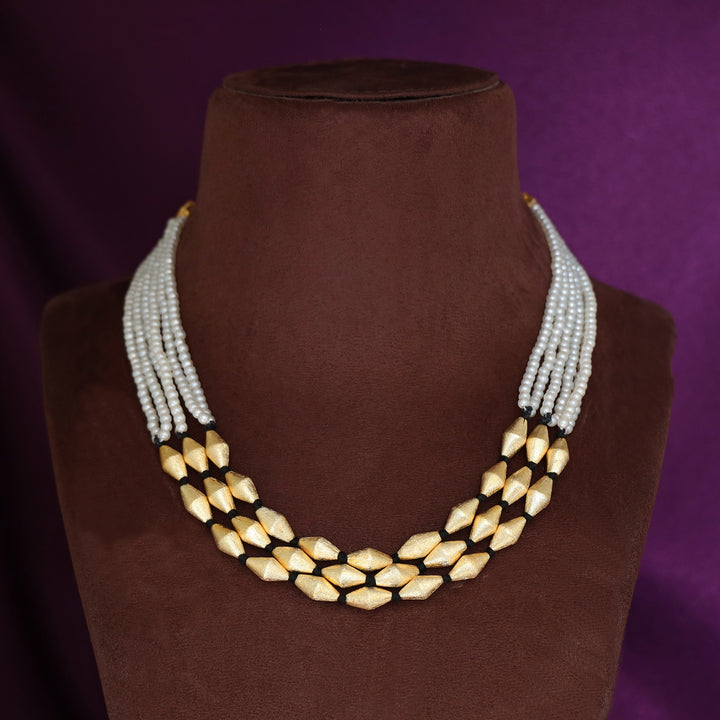 Haadiyaa 3 Layer Pearl Neckpiece