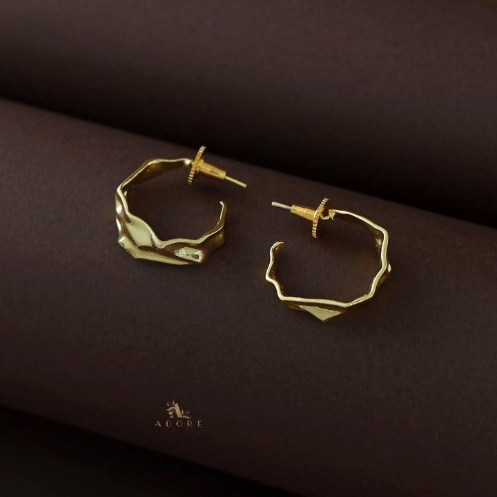 Dior Golden Hammered Hoop