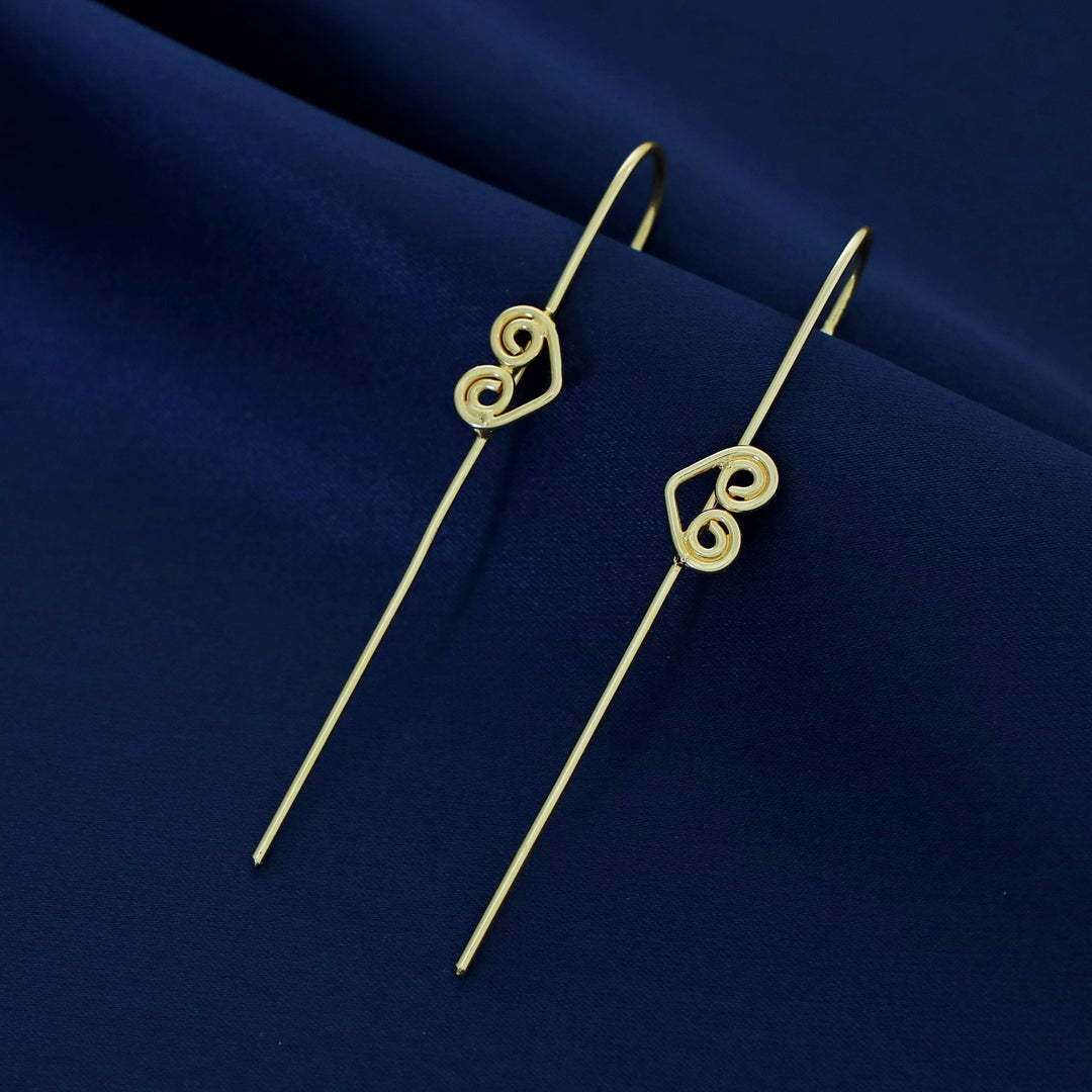 Amina Golden Heart Ear-Cuff