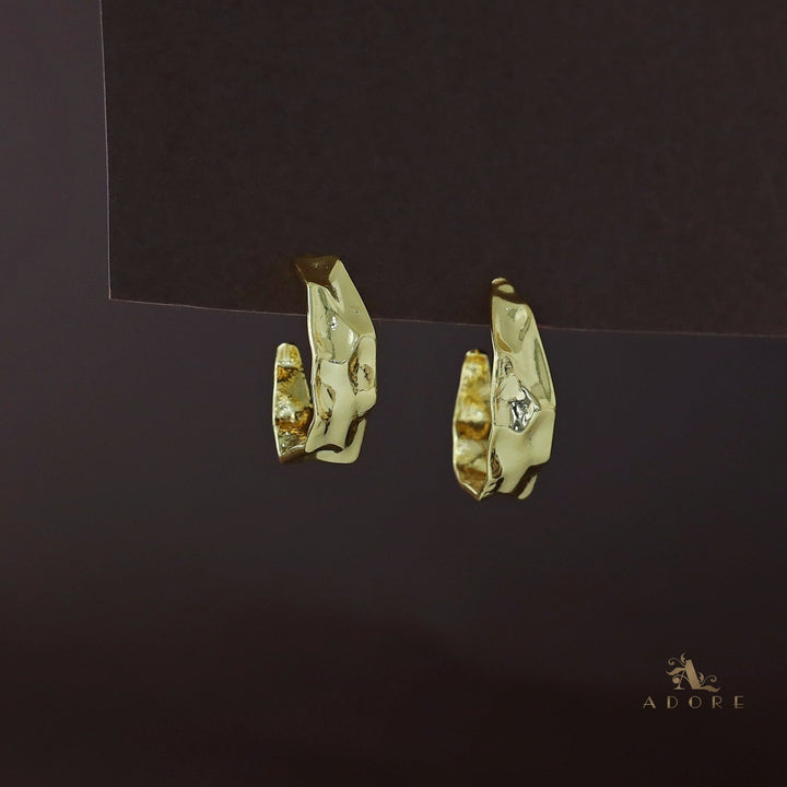 Dior Golden Hammered Hoop